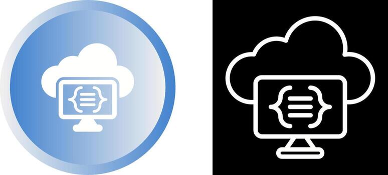 Serverless Computing Vector Icon