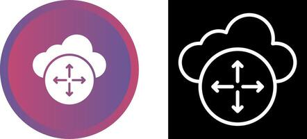 Cloud Scaling Vector Icon