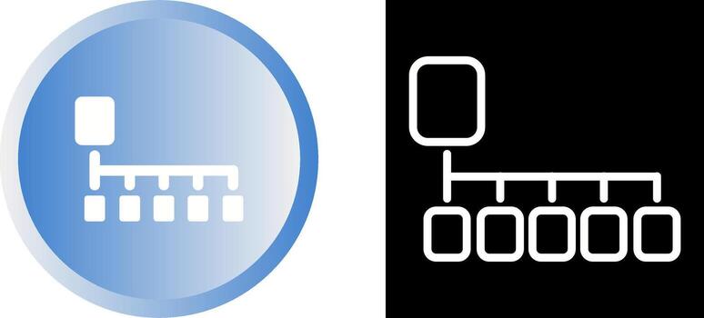 Card Sorting Vector Icon