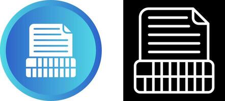 Document Insert Table Vector Icon