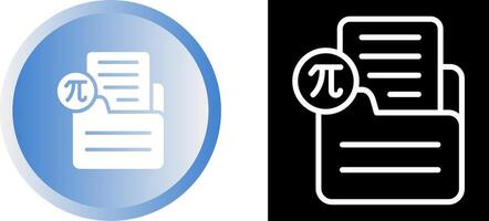 Document Insert Formula Vector Icon