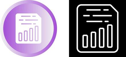 Document Insert Chart Vector Icon