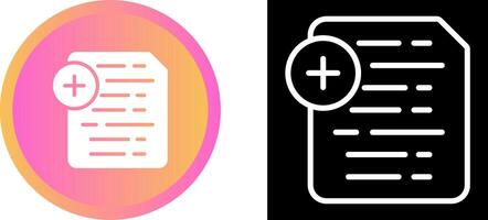 Document Insert Icon Vector Icon