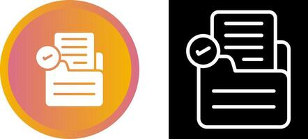 Document Check Vector Icon