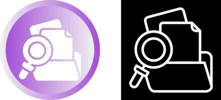 Folder with magnifying glass Vector Icon