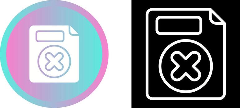 Eliminar botón vector icono