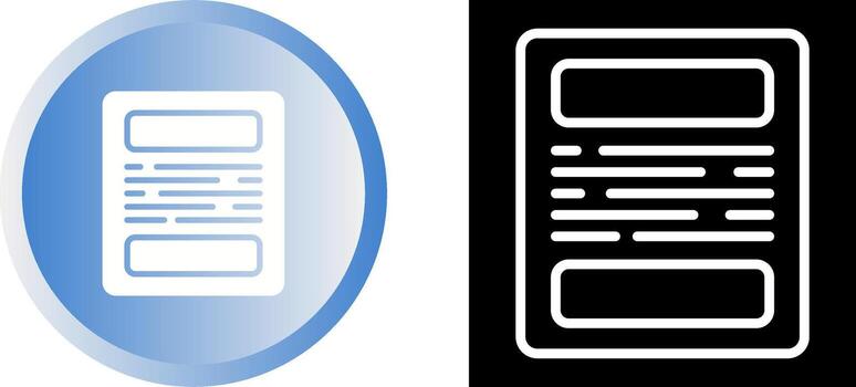 Document Vector Icon