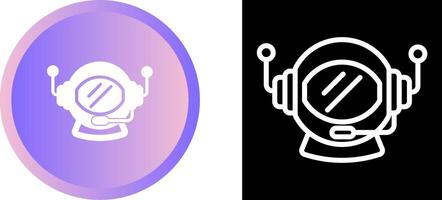 Astronaut Helmet Vector Icon