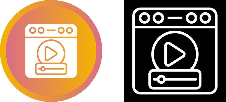 icono de vector de navegador