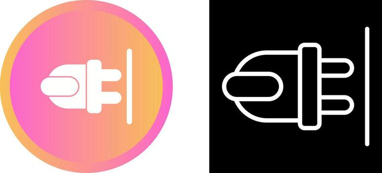 icono de vector de enchufe