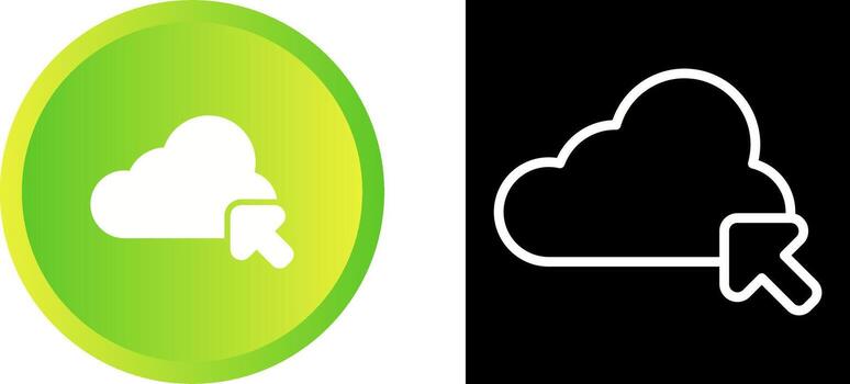 icono de vector de nube