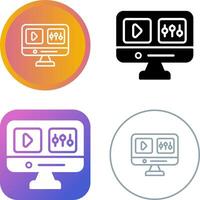 Video Editing Vector Icon