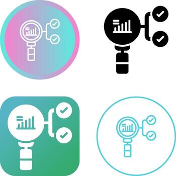 preceptivo analítica vector icono