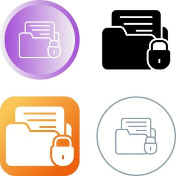 icono de vector de cifrado de datos