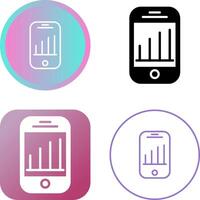 Mobile Analytics Vector Icon