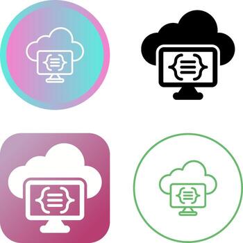 Serverless Computing Vector Icon