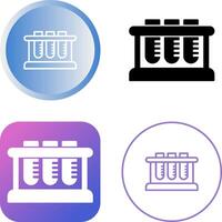 Test Tube Rack Vector Icon