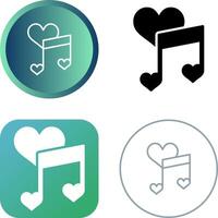 Love songs Vector Icon