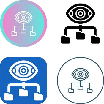 icono de vector de visualización de datos