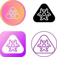 Hazardous materials symbol Vector Icon