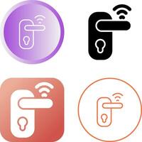 Smart Door Lock Vector Icon