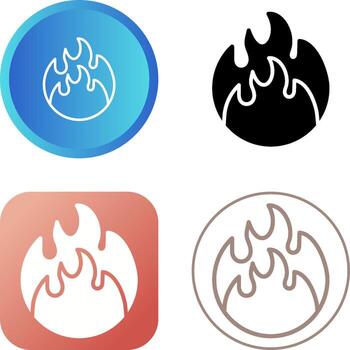 icono de vector de fuego