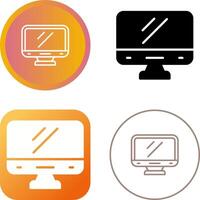 Desktop Computer Vector Icon