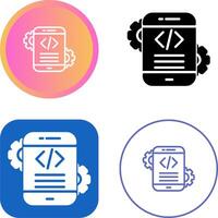 Mobile App Development Vector Icon