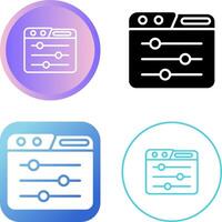 Control Panel Vector Icon