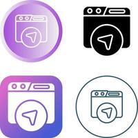 Website Navigation Vector Icon