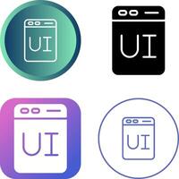 User Interface Design Vector Icon