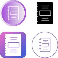 Notebook Vector Icon