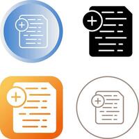 Document Insert Icon Vector Icon