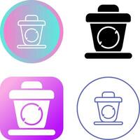 Recycling bin Vector Icon