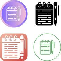 Memo pad Vector Icon