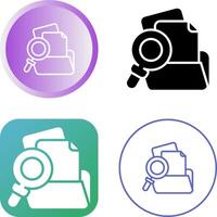 Folder with magnifying glass Vector Icon