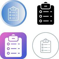 List Check Vector Icon