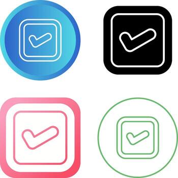Checkbox Vector Icon