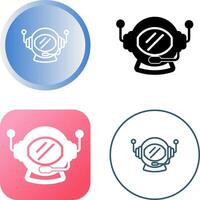 Astronaut Helmet Vector Icon