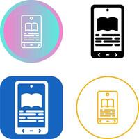E book Reader Vector Icon
