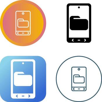 icono de vector de carpeta