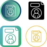 Personal File Vector Icon