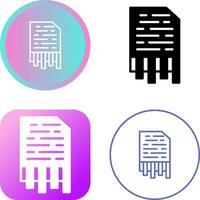 Shredding Vector Icon