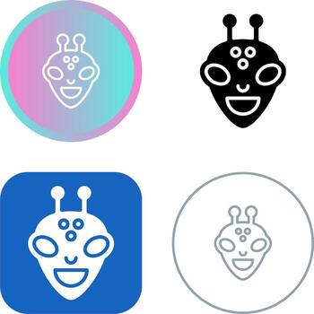 icono de vector alienígena