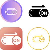 On Button Vector Icon