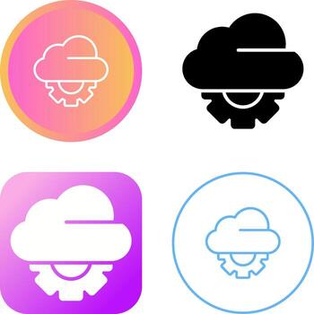 icono de vector de nube
