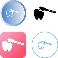 Brushing Teeth Vector Icon