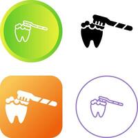 Brushing Teeth Vector Icon