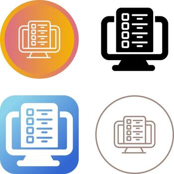 Computer Vector Icon