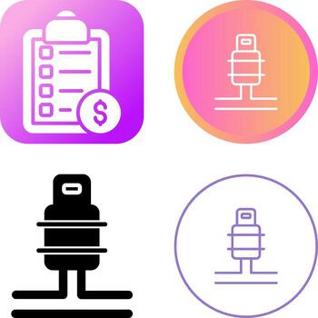 icono de vector de enchufe